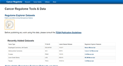 Desktop Screenshot of explorer.cancerregulome.org