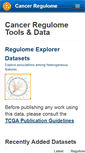 Mobile Screenshot of explorer.cancerregulome.org