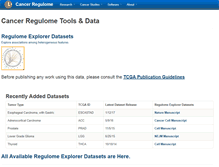 Tablet Screenshot of explorer.cancerregulome.org