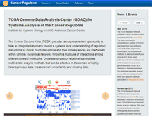 Tablet Screenshot of cancerregulome.org